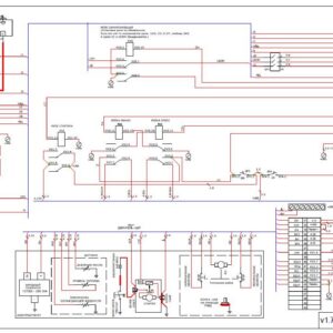 Схема шкафа управления дизель-генератором первой степени на двигателе ЯМЗ